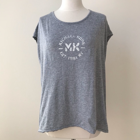 MICHAEL Michael Kors Tops - Michael Michael Kors Grey Lightweight T Shirt
